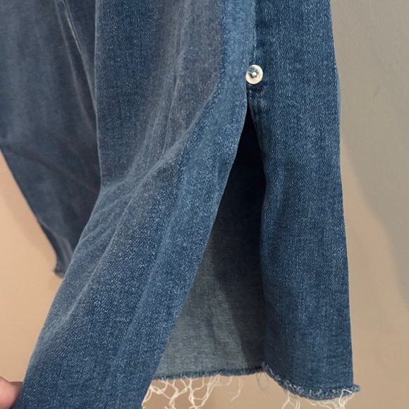 Pilcro and the Letterpress Indigo Wide Leg Jeans - Picture 2 of 5